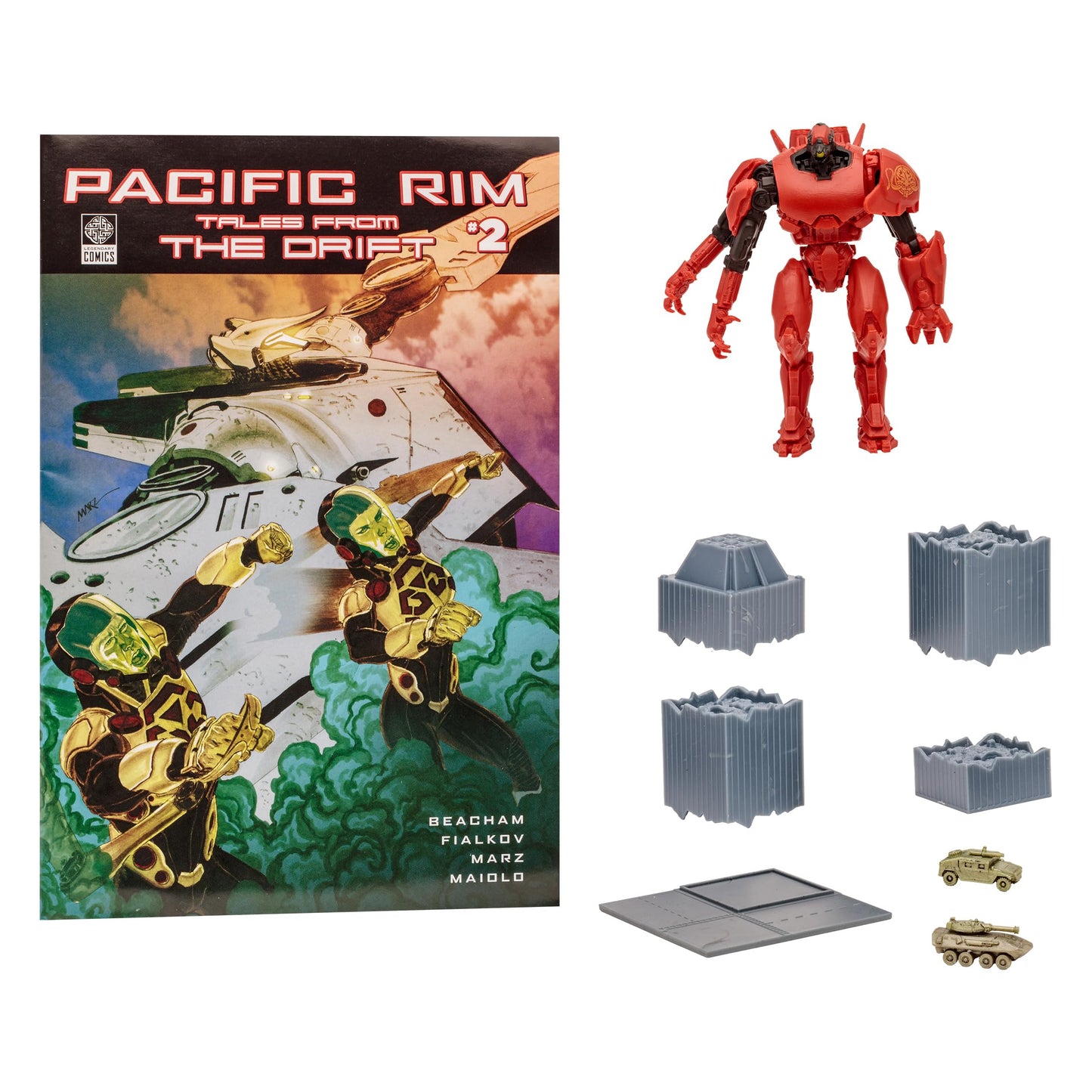 McFarlane Toys Pacific Rim Crimson Typhoon 4-In Figure Playset + Comic