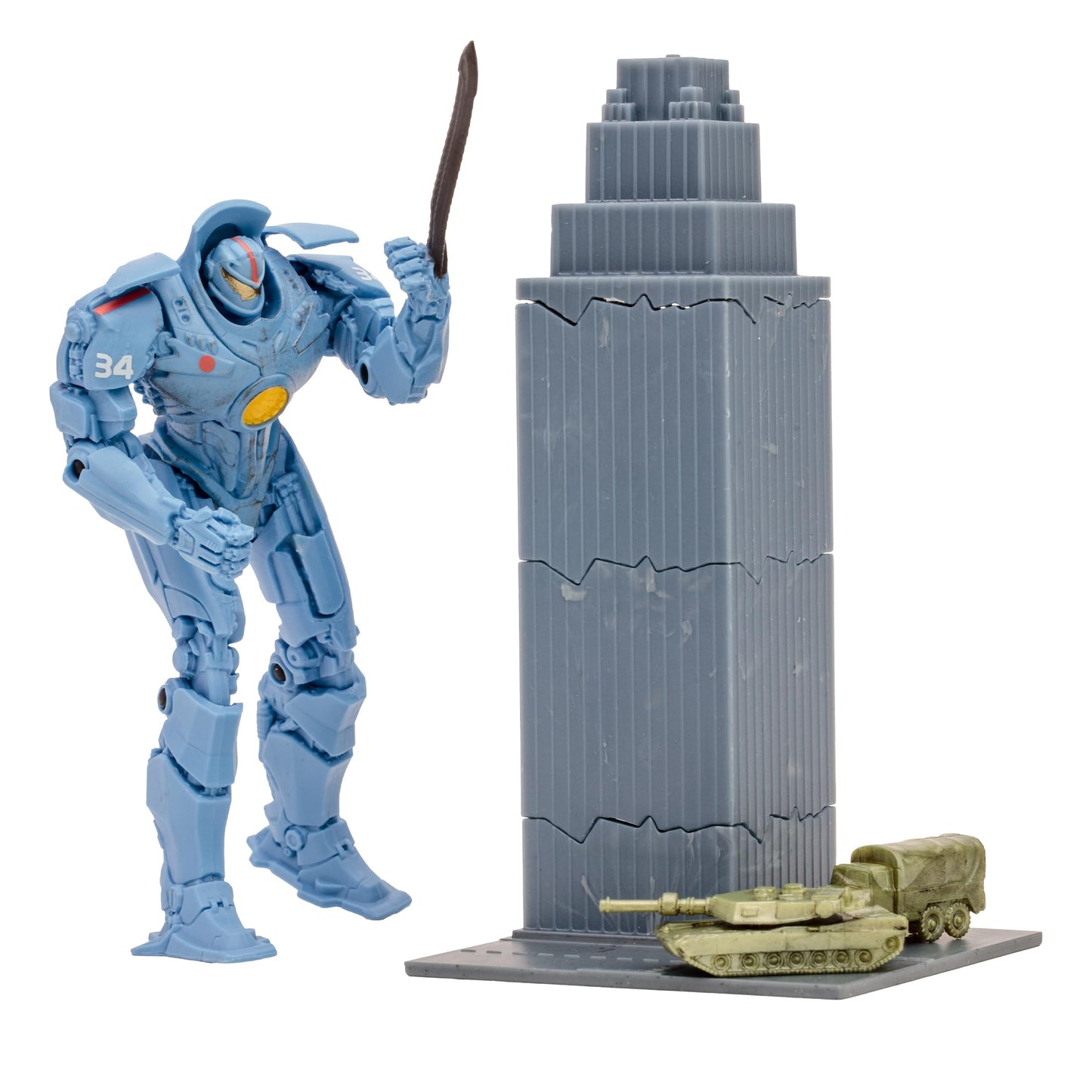 Pacific Rim Gipsy Danger 4-Inch Scale Playset by McFarlane Toys – Includes Comic