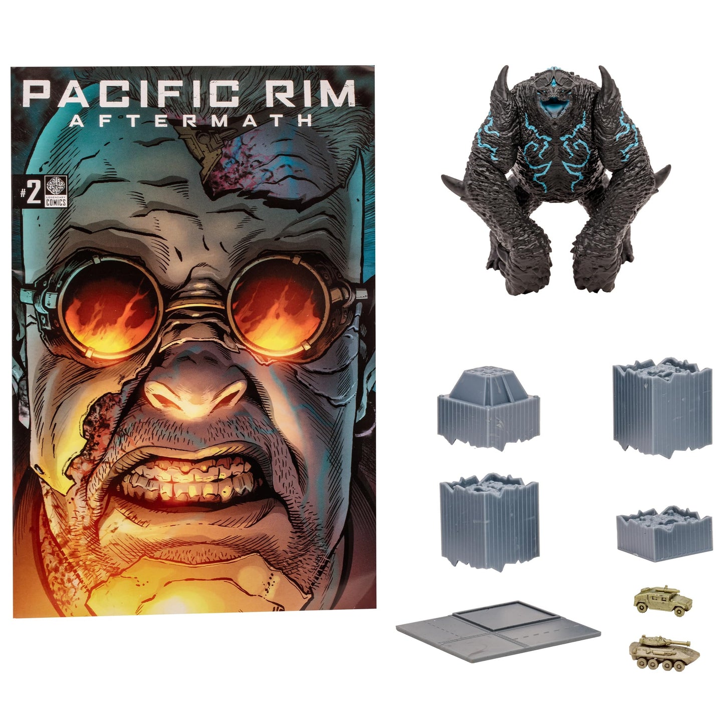 McFarlane Toys Pacific Rim Leatherback Kaiju 4-Inch Figure Playset with Comic