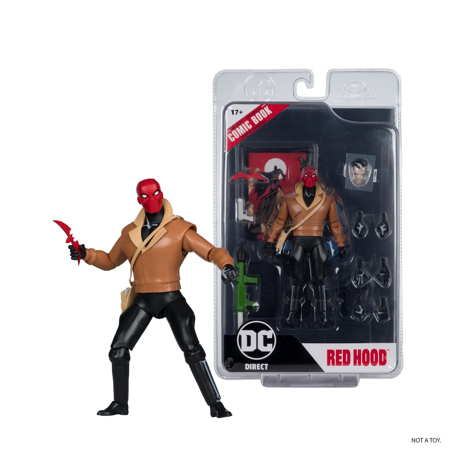 McFarlane Toys DC Direct Page Punchers Red Hood – 6-Inch Figure from Batman: The Adventures Continue