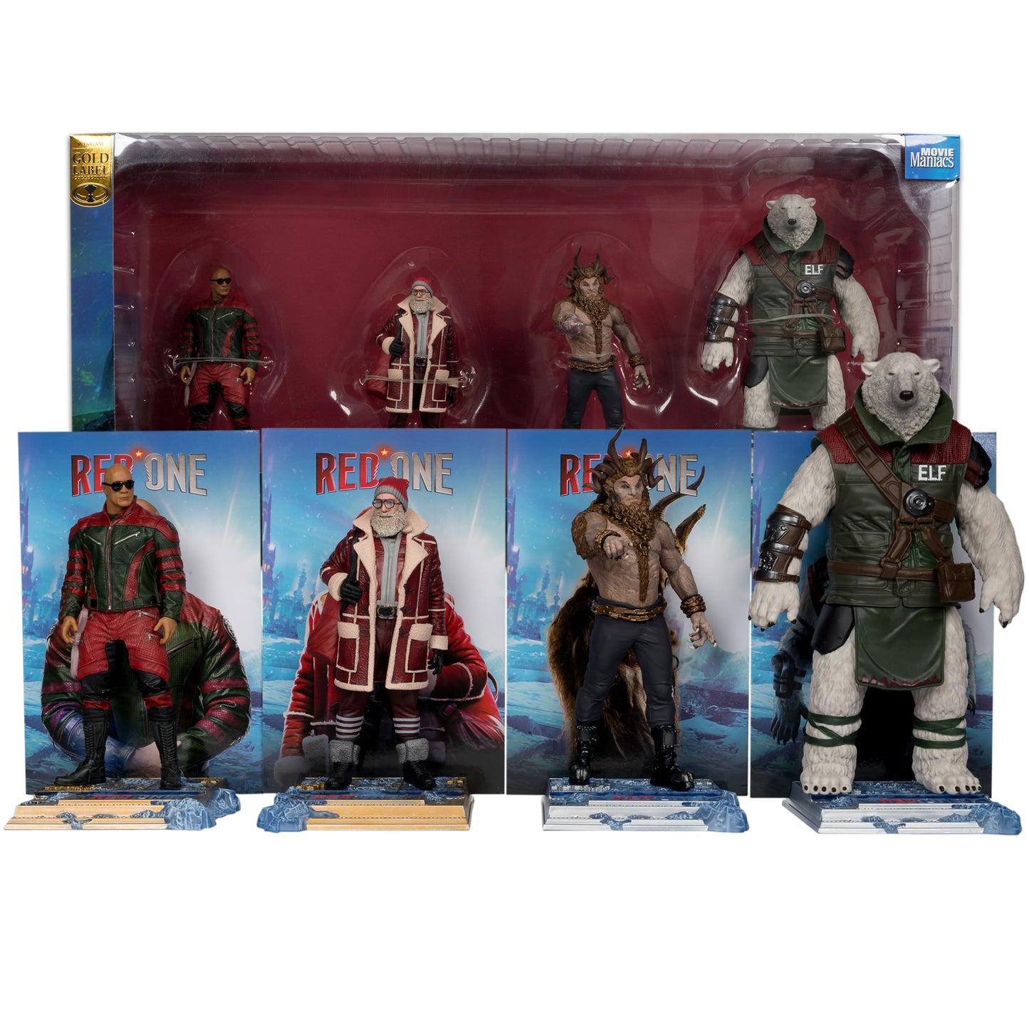 McFarlane Toys Red One 6in Figure 4-Pack – Callum Drift, Nick, Garcia & Krampus | Gold Label Amazon Exclusive