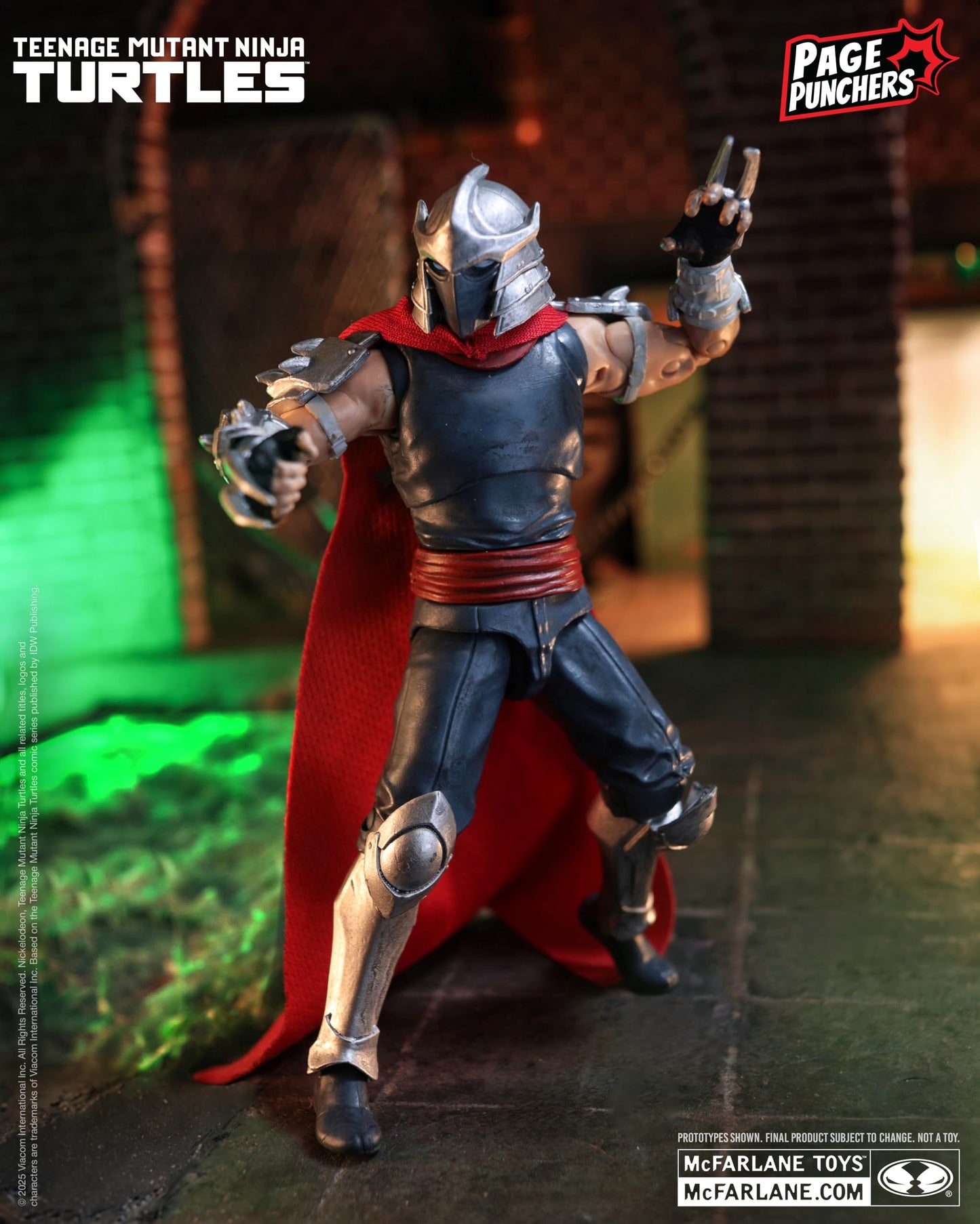 McFarlane Toys Shredder 5in Action Figure – TMNT Page Punchers with Exclusive Comic