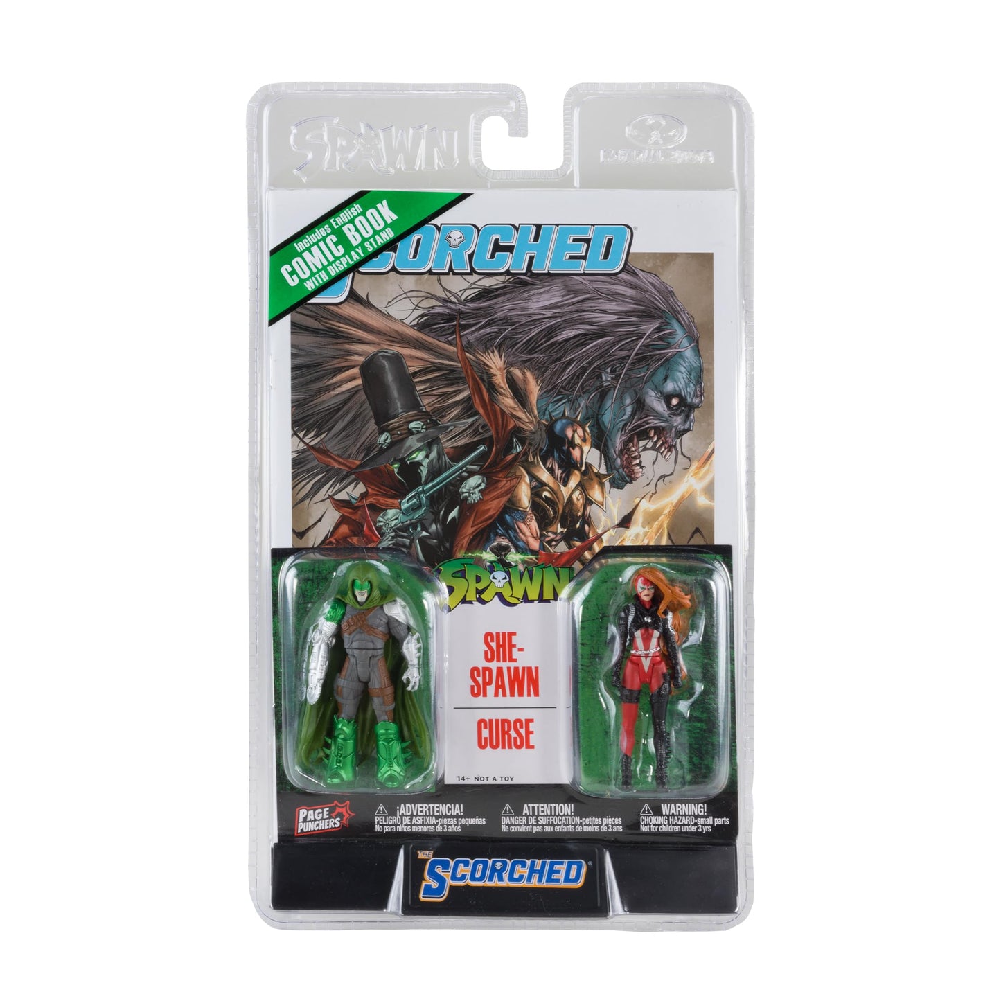 McFarlane Toys Spawn Page Punchers 2pk — She-Spawn & Curse 3in Figures