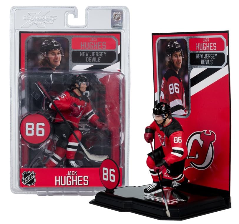 McFarlane Toys Jack Hughes 7in Posed Figure – New Jersey Devils | SportsPicks