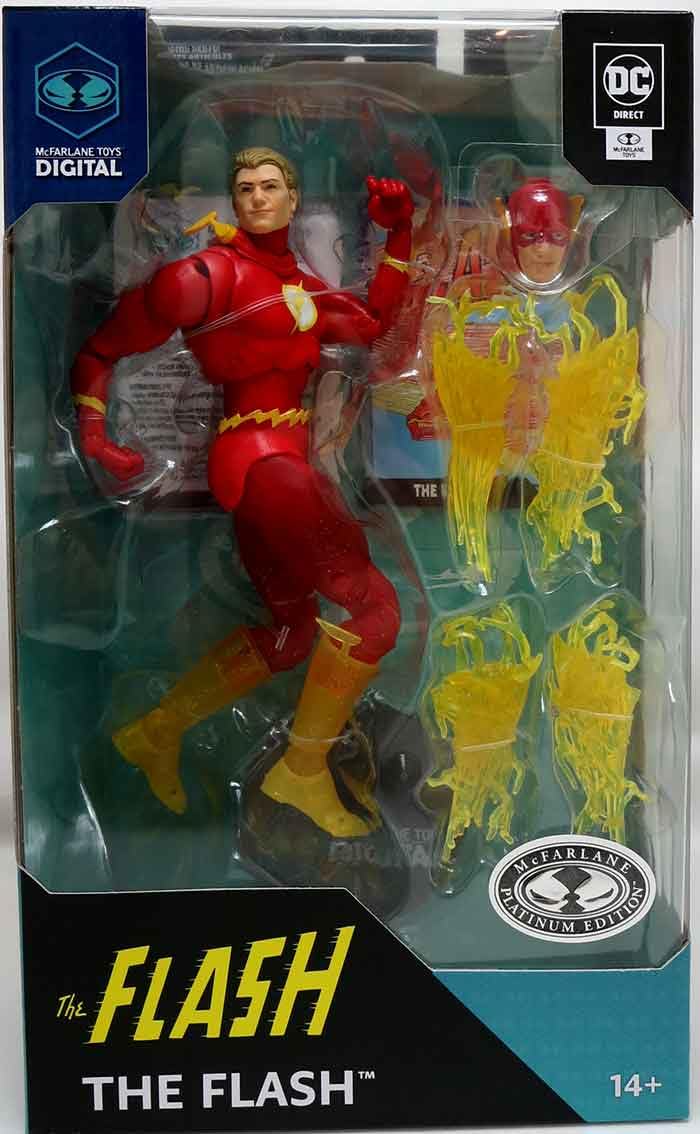 McFarlane Toys DC Direct Digital Wave 3 Exclusive The Flash Platinum - 7-Inch Action Figure