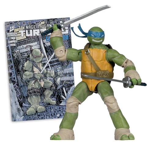 McFarlane Toys TMNT Leonardo 5in Action Figure with Exclusive Page Punchers Comic