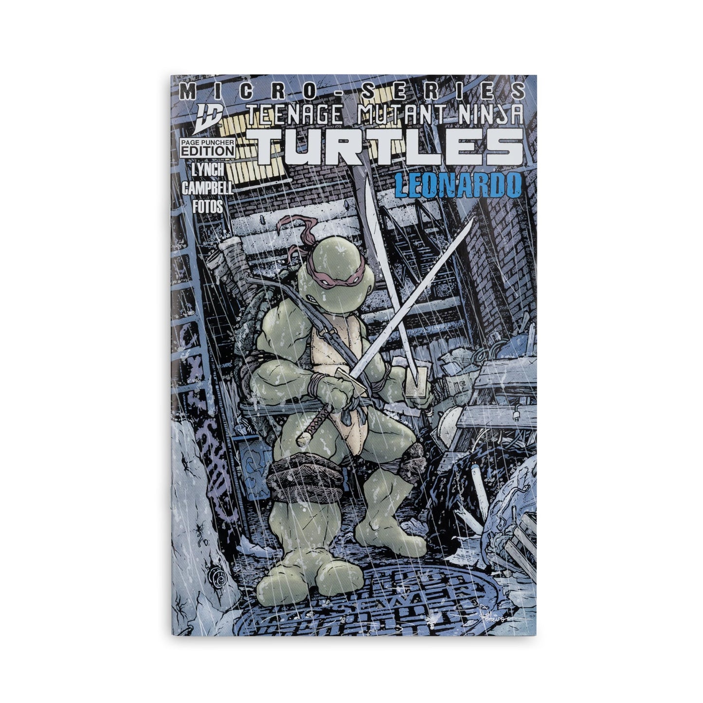 McFarlane Toys TMNT Leonardo 5in Action Figure with Exclusive Page Punchers Comic