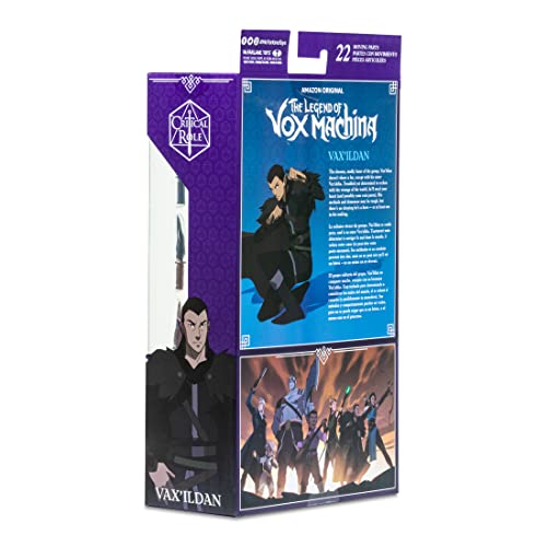 McFarlane Toys Critical Role 7-Inch Vax’ildan Figure | Campaign 1 VOX Machina