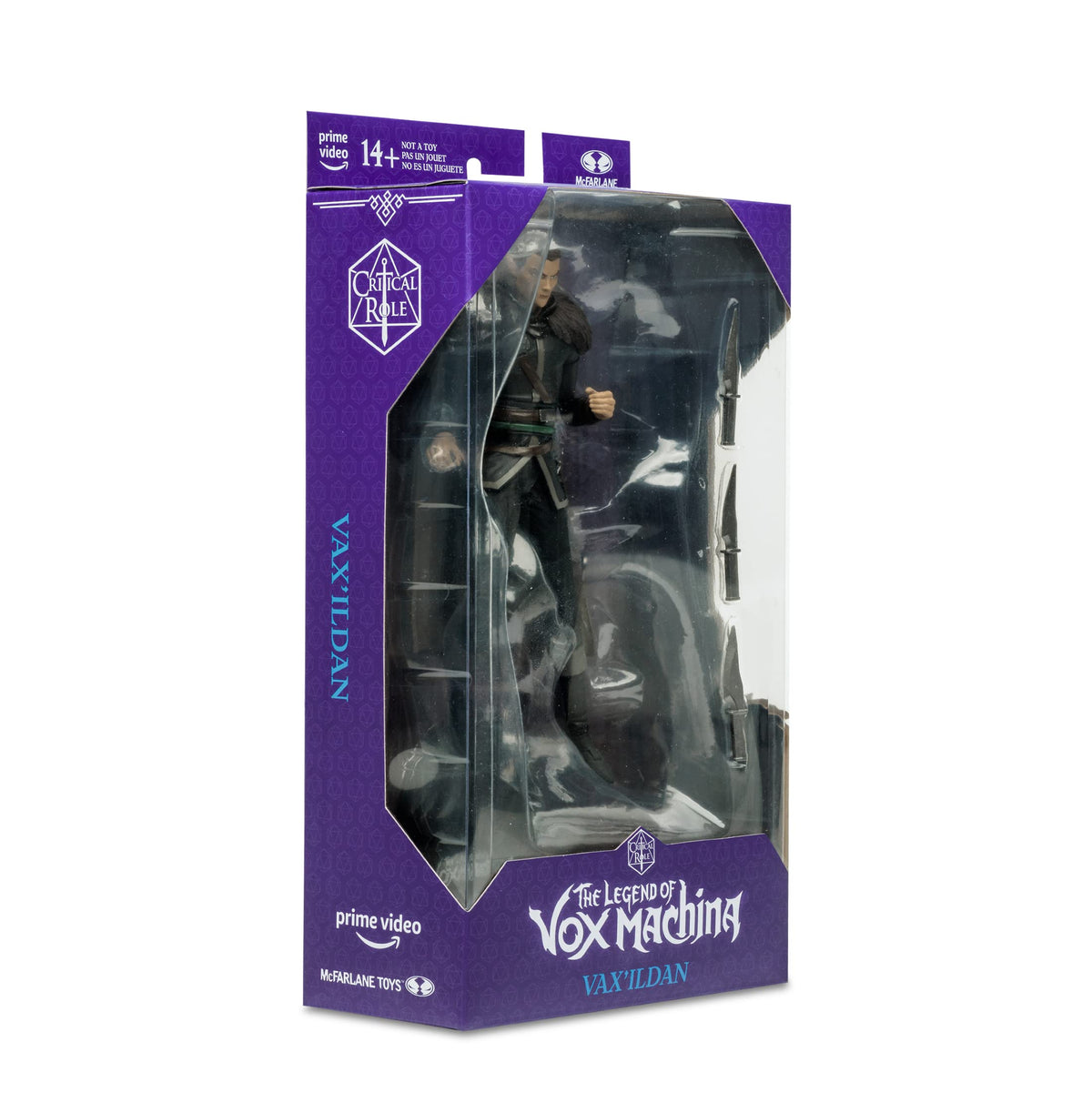 McFarlane Toys Critical Role 7-Inch Vax’ildan Figure | Campaign 1 VOX Machina