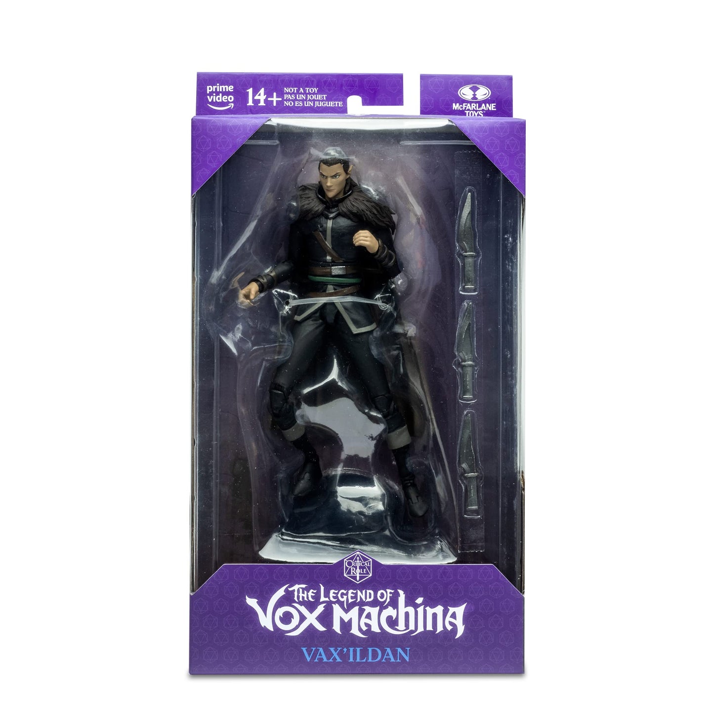 McFarlane Toys Critical Role 7-Inch Vax’ildan Figure | Campaign 1 VOX Machina