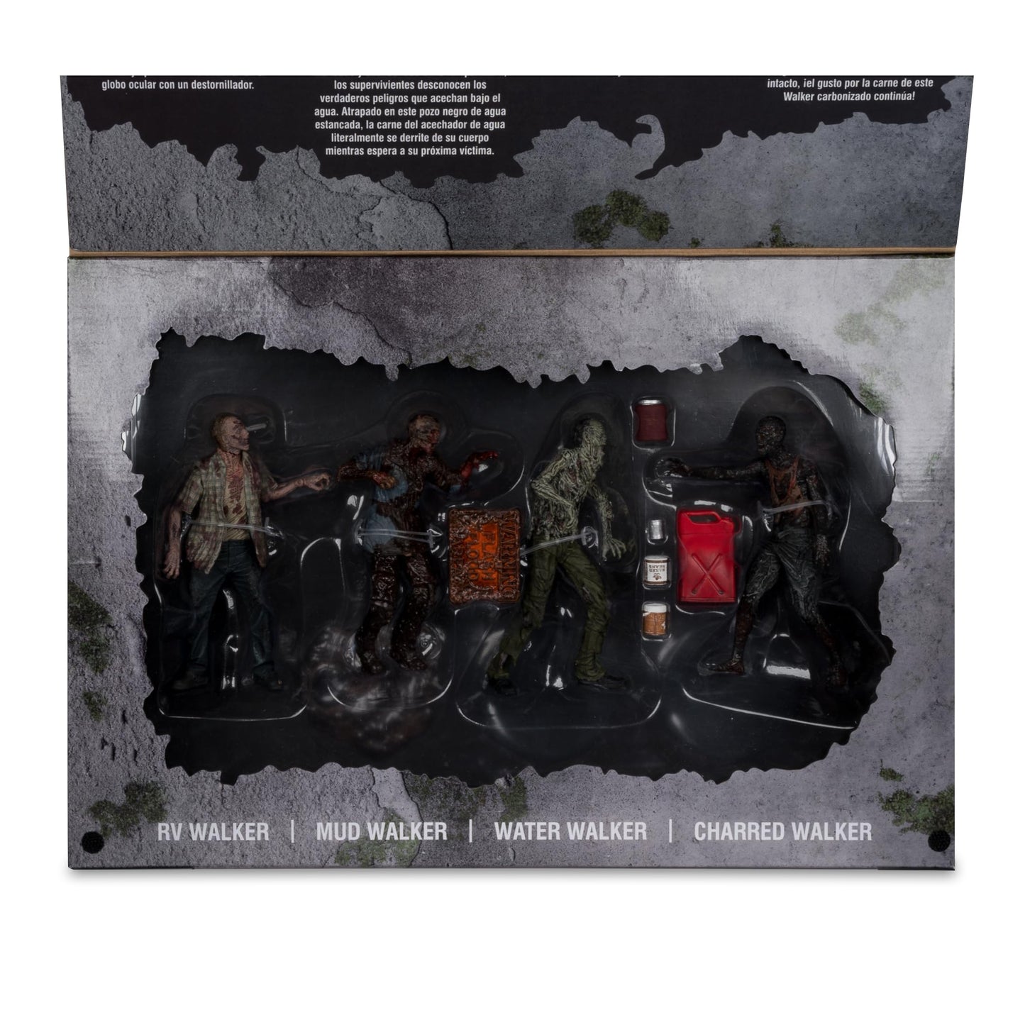 McFarlane Toys Walking Dead Walkers 5in Figure 4-Pack – Collectible AMC The Walking Dead Figures