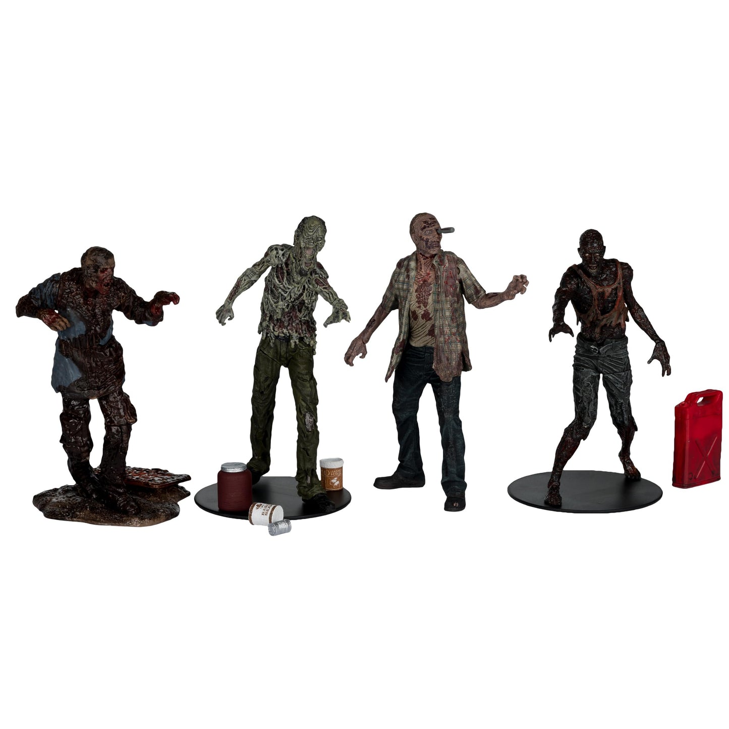 McFarlane Toys Walking Dead Walkers 5in Figure 4-Pack – Collectible AMC The Walking Dead Figures