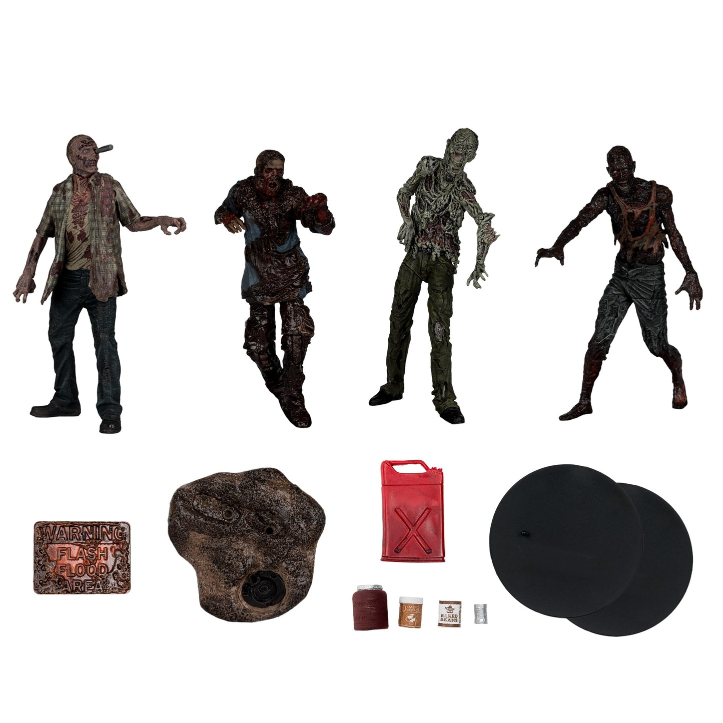 McFarlane Toys Walking Dead Walkers 5in Figure 4-Pack – Collectible AMC The Walking Dead Figures