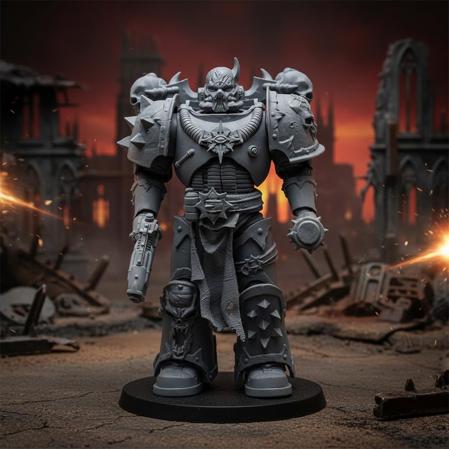 McFarlane Toys Warhammer 40K 7in Figure WV5 Chaos Space Marine (AP Variant)