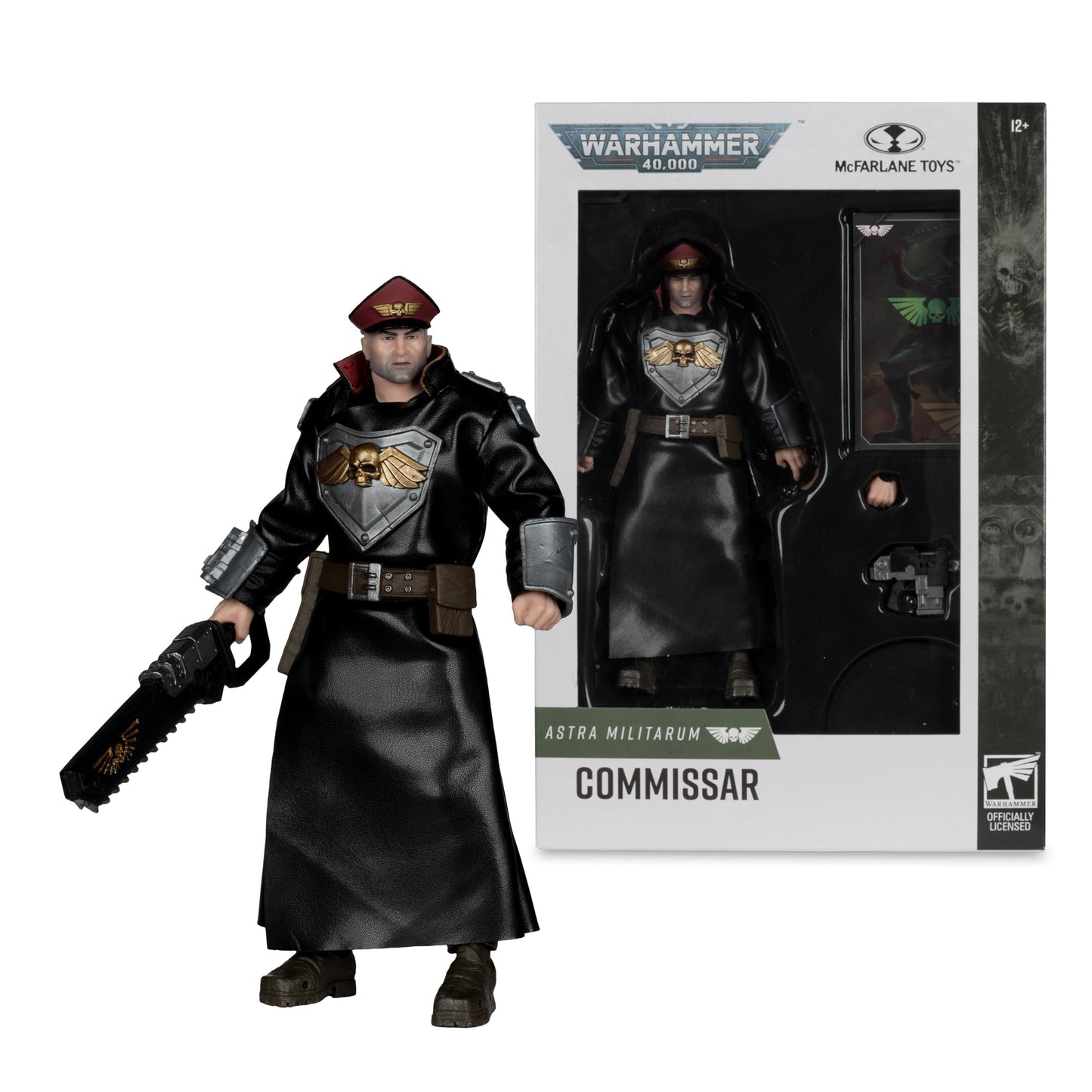 McFarlane Toys Warhammer 40,000 Commissar 7in Figure – Ultra Articulation & Window Box