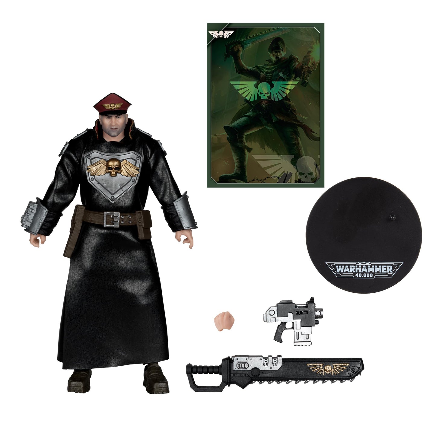 McFarlane Toys Warhammer 40,000 Commissar 7in Figure – Ultra Articulation & Window Box