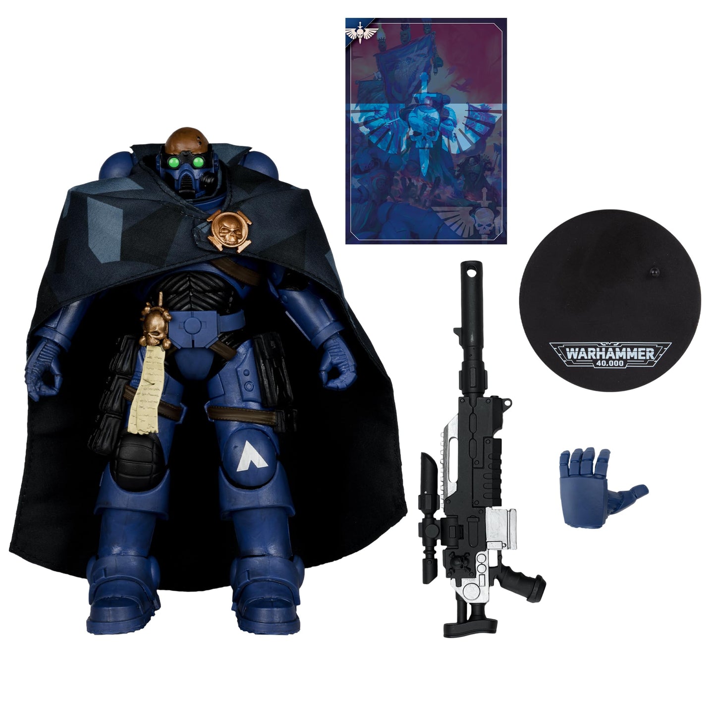 McFarlane Toys Warhammer 40,000 Eliminator Space Marine 7 Inch Figure - Collectible Miniature
