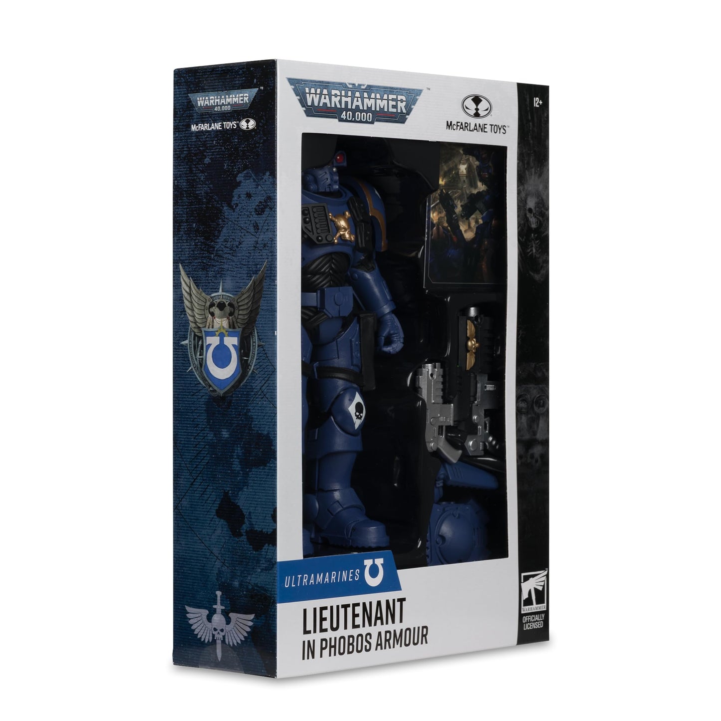McFarlane Toys Warhammer 40,000 Lieutenant in Phobos Armour – Ultramarines 7-Inch Figure