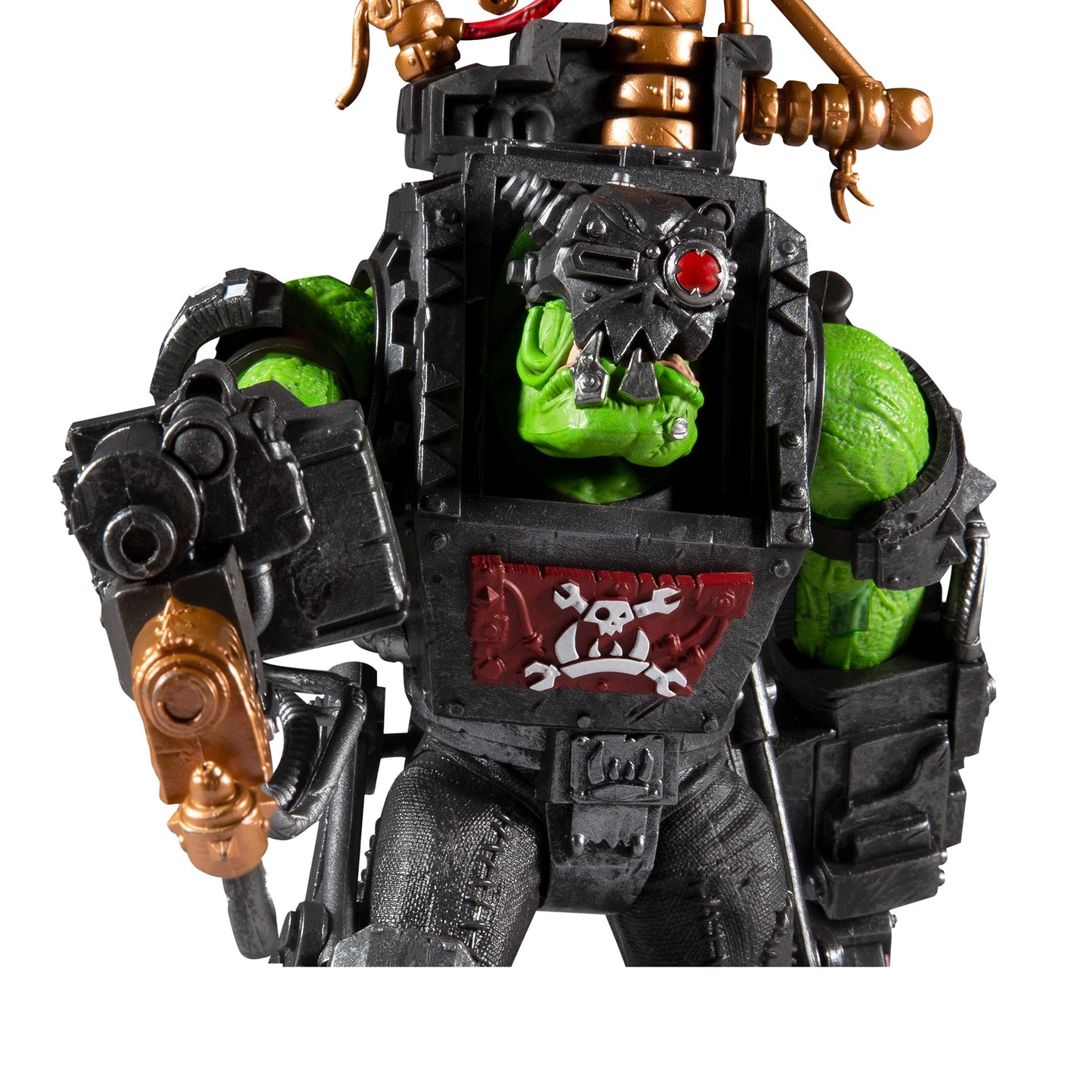 McFarlane Toys Warhammer 40,000 Ork Big Mek Mega Action Figure with Accessory | 7” Scale