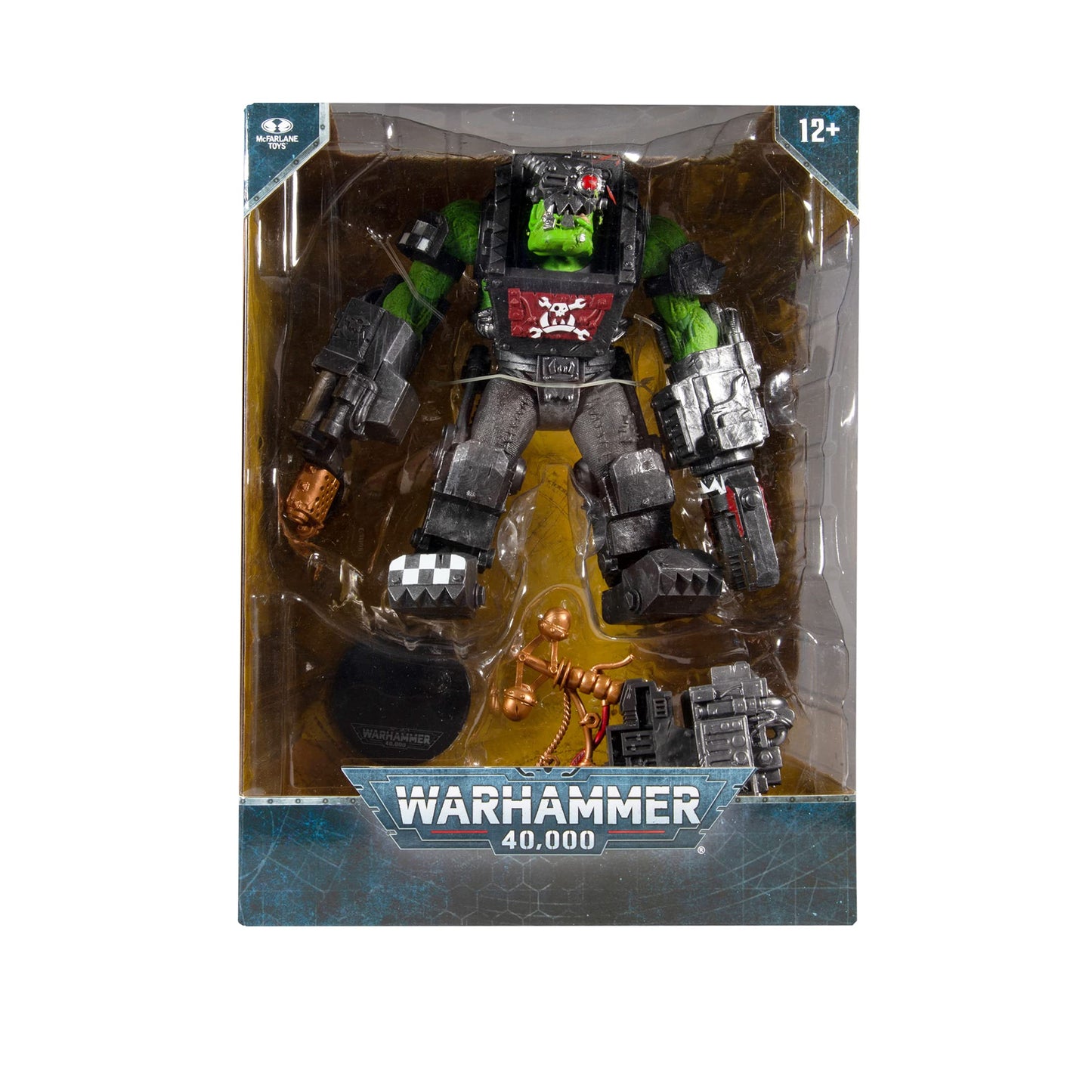McFarlane Toys Warhammer 40,000 Ork Big Mek Mega Action Figure with Accessory | 7” Scale