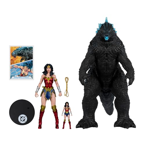 McFarlane Toys DC Multiverse Wonder Woman vs Godzilla 2-Pack – Justice League vs Monsterverse
