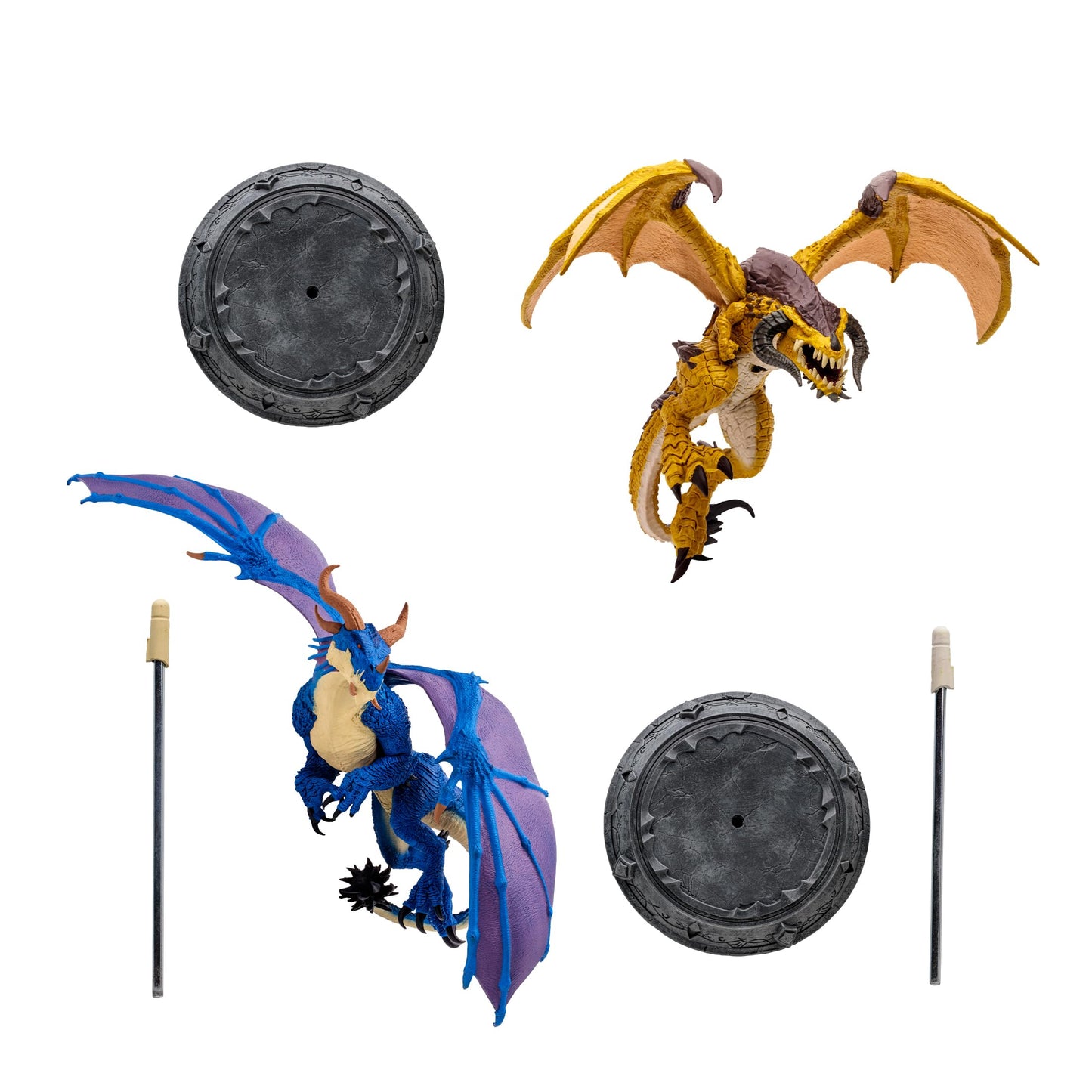McFarlane Toys World of Warcraft Bronze Proto-Drake & Blue Highland Drake 1:12 Scale – Gold Label, Amazon Exclusive
