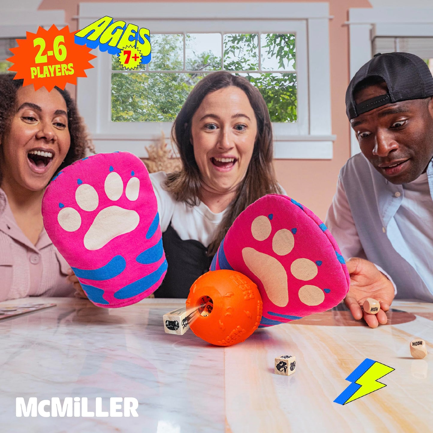 MCMILLER ENTERTAINMENT The Cat Mitt Game – Hiss-terically Funny Family Board Game