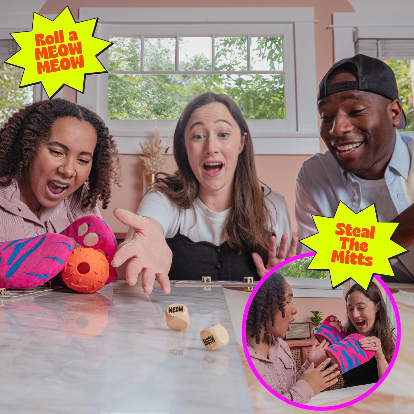 MCMILLER ENTERTAINMENT The Cat Mitt Game – Hiss-terically Funny Family Board Game