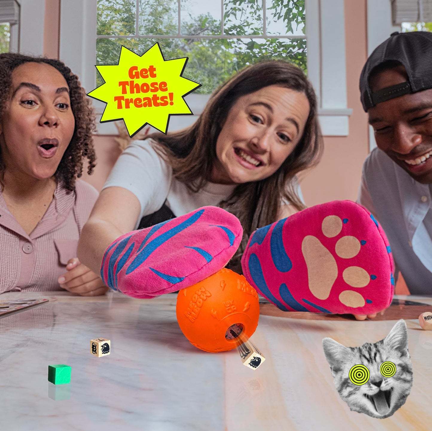 MCMILLER ENTERTAINMENT The Cat Mitt Game – Hiss-terically Funny Family Board Game