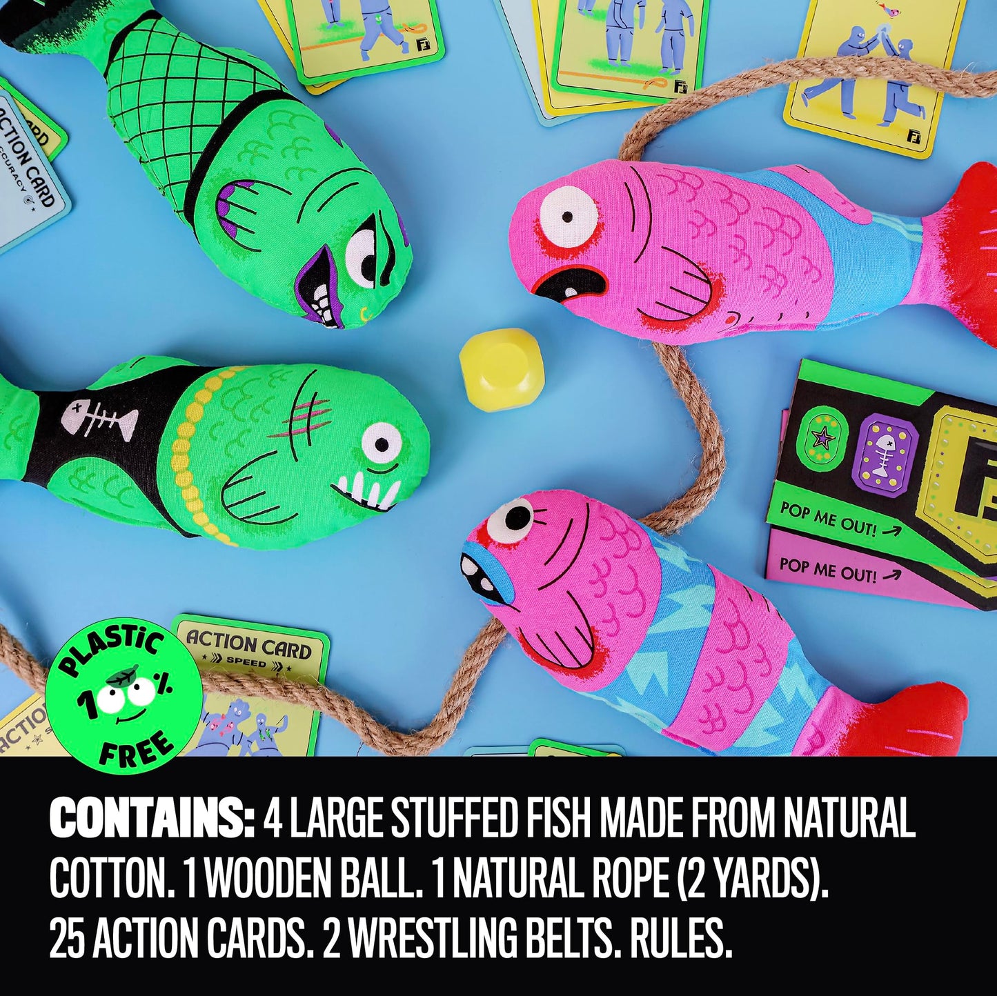 Fish Fight by MCMILLER ENTERTAINMENT – Hilarious Family Party Game (Indoor & Outdoor)