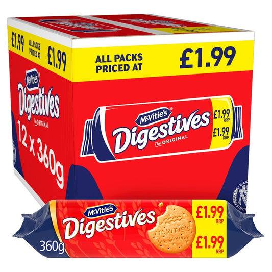 McVitie's Digestives Biscuits 360g (Box of 12)