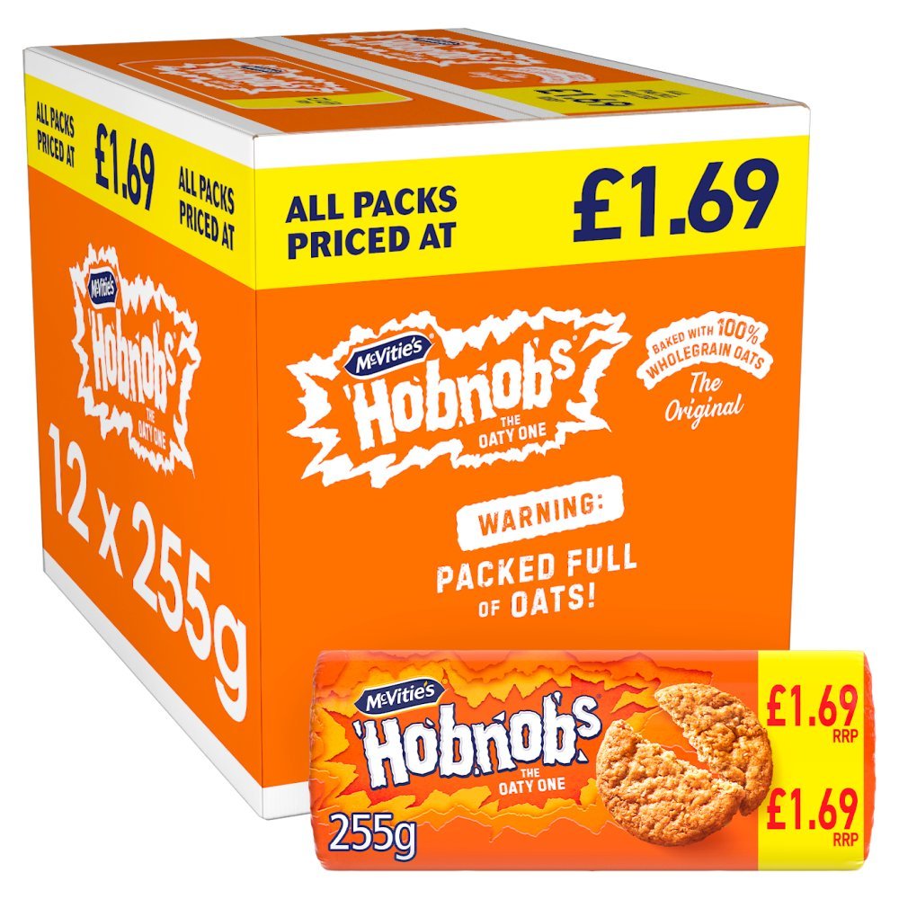 McVitie's Hobnobs Biscuits 255g (Box of 12)