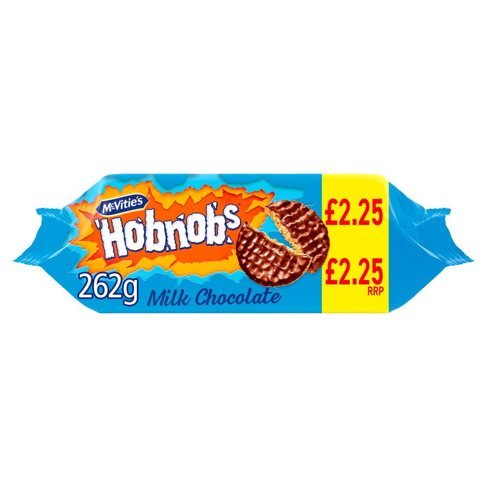 McVitie's Hobnobs Milk Chocolate Biscuits, 262g (Box of 15)