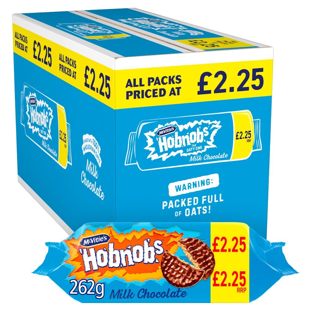 McVitie's Hobnobs Milk Chocolate Biscuits, 262g (Box of 15)