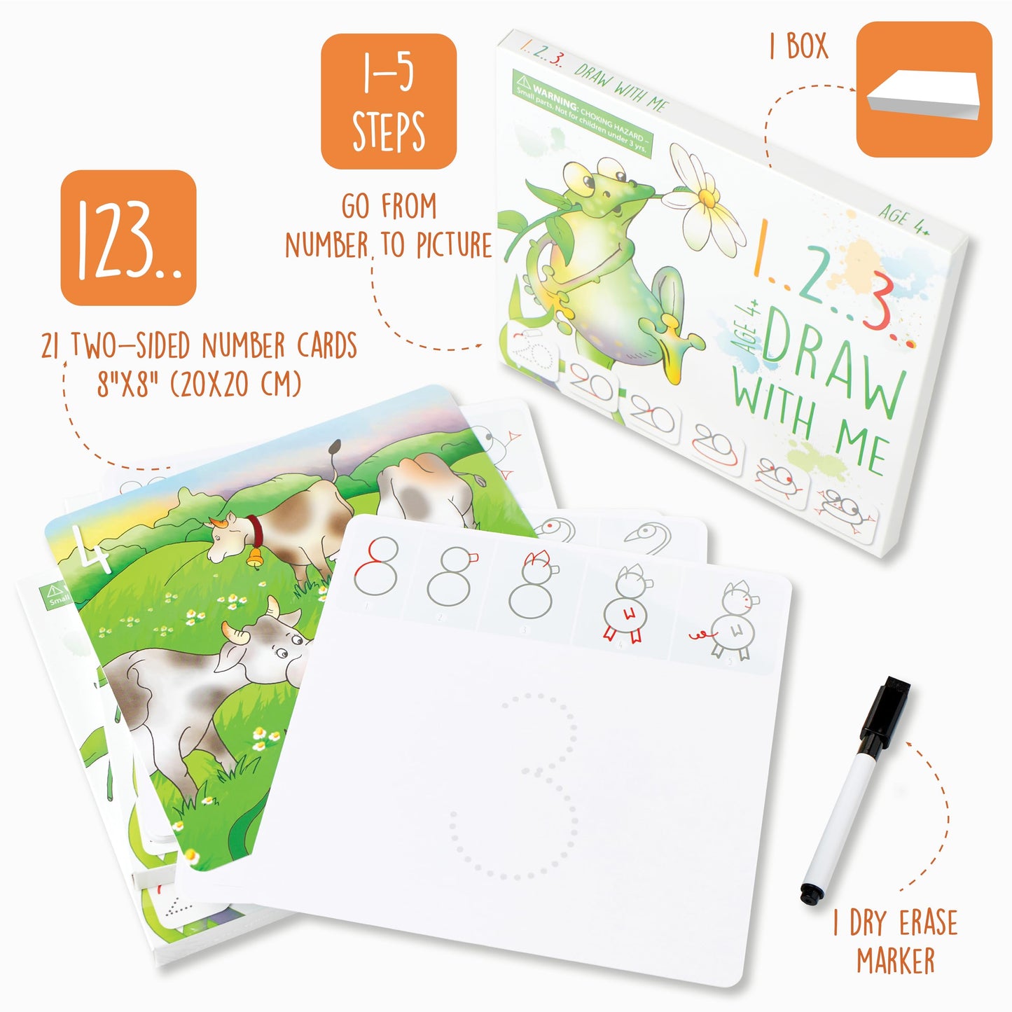 MD CREATIVE Learning Activity: Drawing with Numbers for Kids 3-6