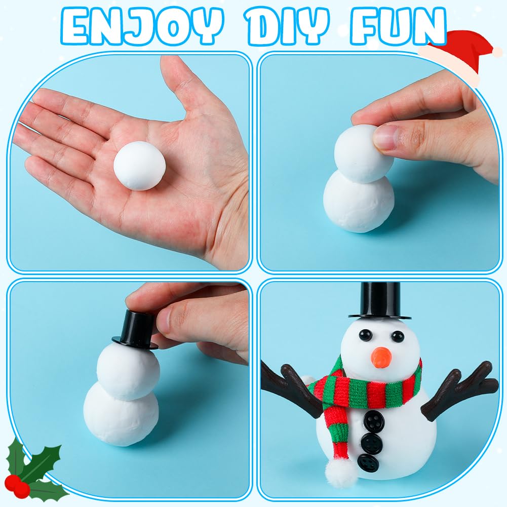 MDCGFOD Snowman Crafts for Kids – 9-Pack Snowman Craft Kit for Ages 3–8