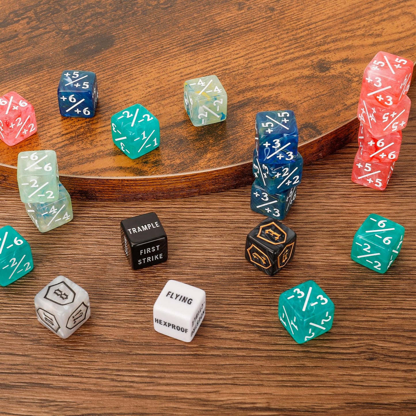 MDDSHGG 102-Piece MTG Dice Counters Set – Shield, Counter & Keyword Tokens