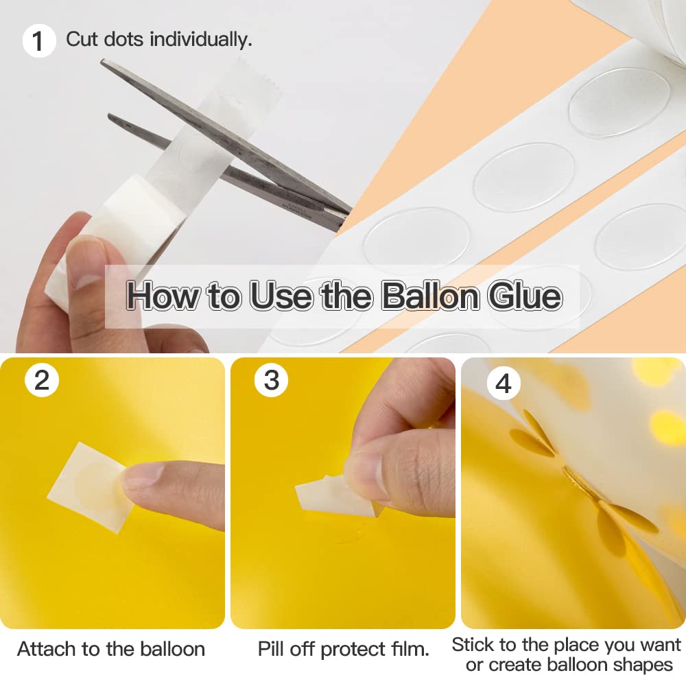 MDOZQ Balloon Arch Kit 49.2ft with 300 Glue Points | Balloon Decorating Strip for Parties & Weddings
