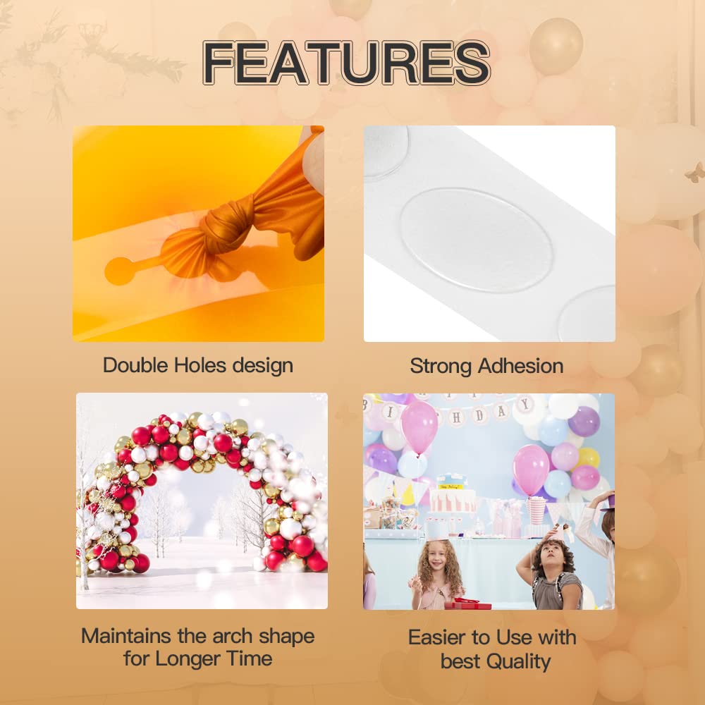 MDOZQ Balloon Arch Kit 49.2ft with 300 Glue Points | Balloon Decorating Strip for Parties & Weddings
