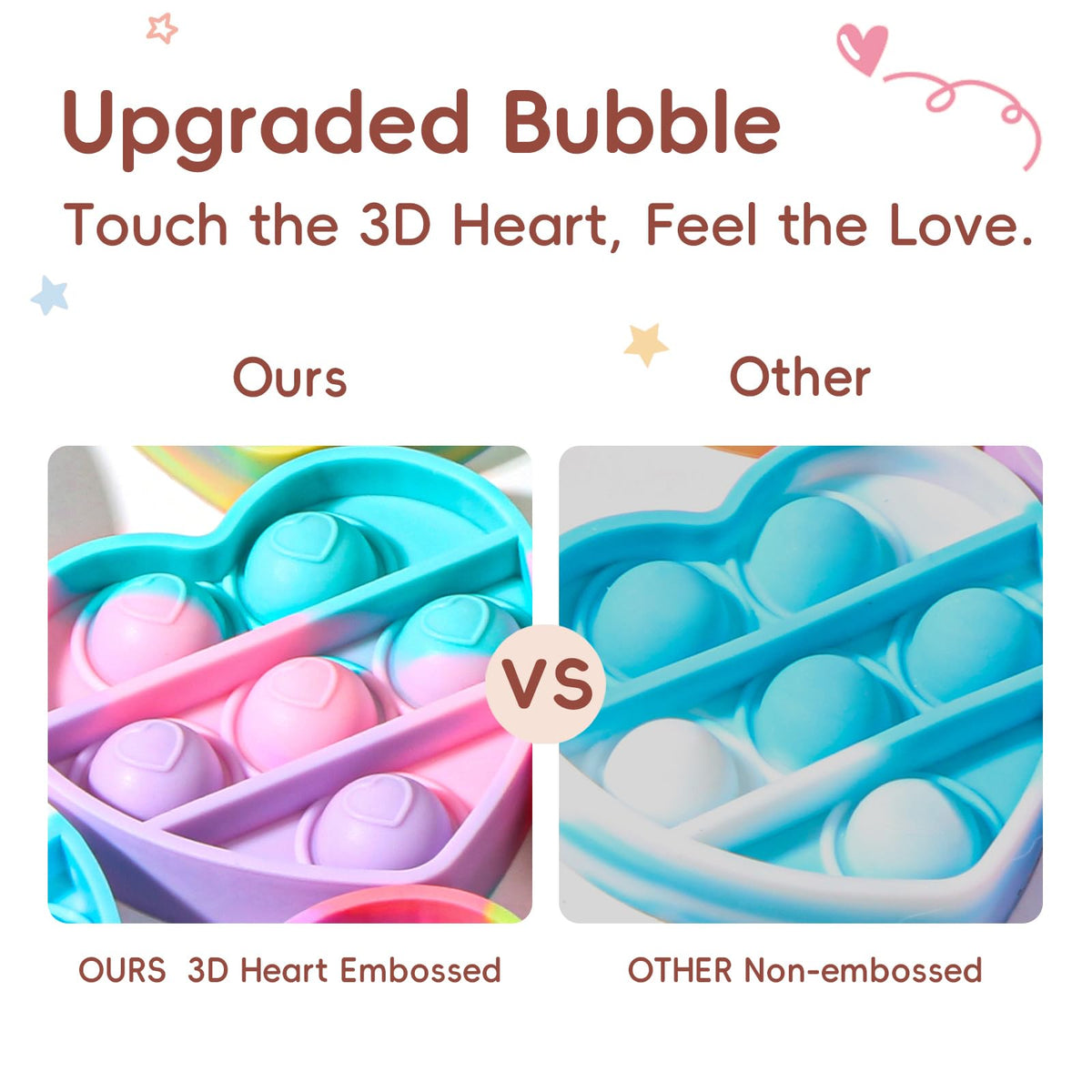 MEADIN Valentines Day Gifts for Kids – 32-Pack Cards with Heart Pop Keychains | Classroom Exchange