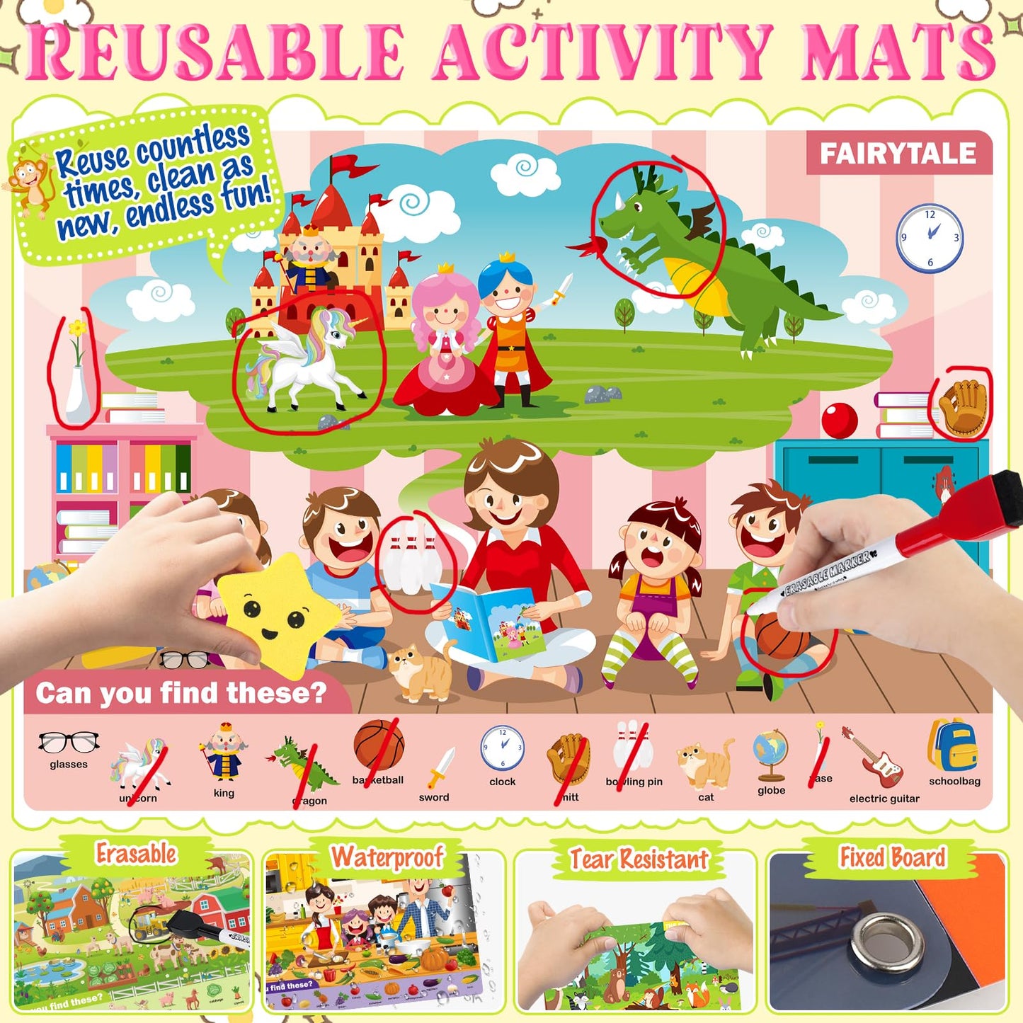 Meaicezli Seek and Find Books for Kids 4-6 | Travel Flashlight Activities