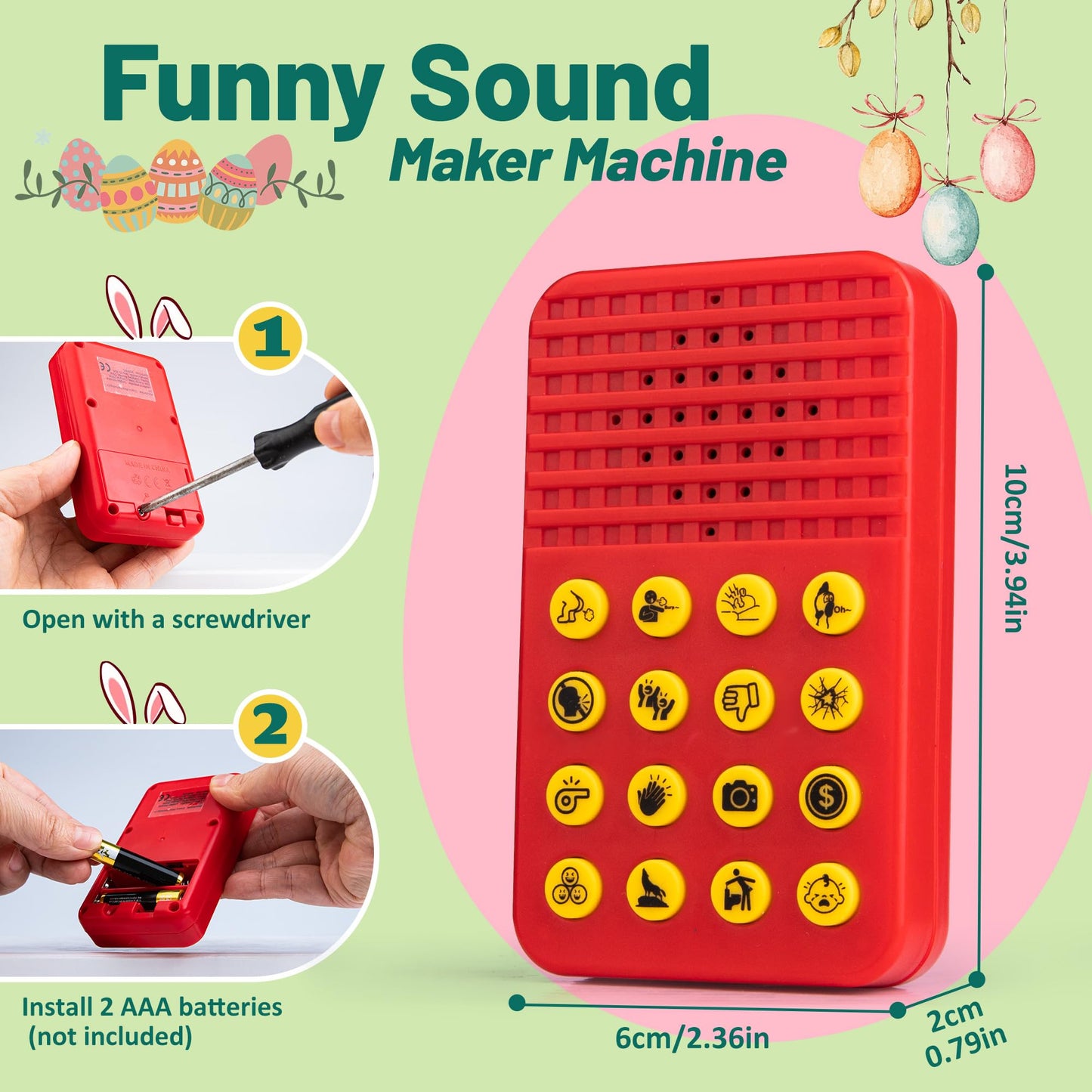 Mealivos Sound Effects Machine – 16 Hilarious Sounds for Parties, Pranks & White Elephant Gifts