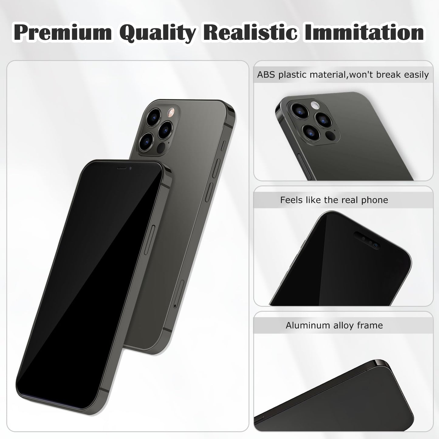 Mearar Non-Working Replica 1:1 Phone Dummy Display for Phone 12 Pro / 12 Pro Max – Grey, 6.1in