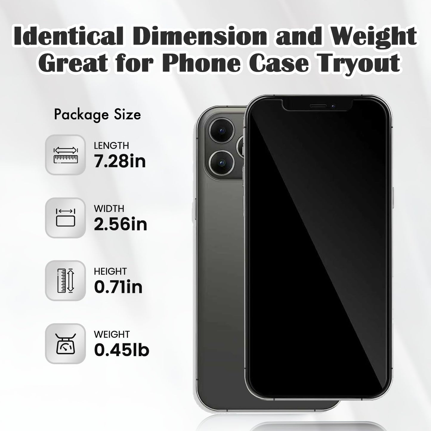 Mearar Non-Working Replica 1:1 Phone Dummy Display for Phone 12 Pro / 12 Pro Max – Grey, 6.1in
