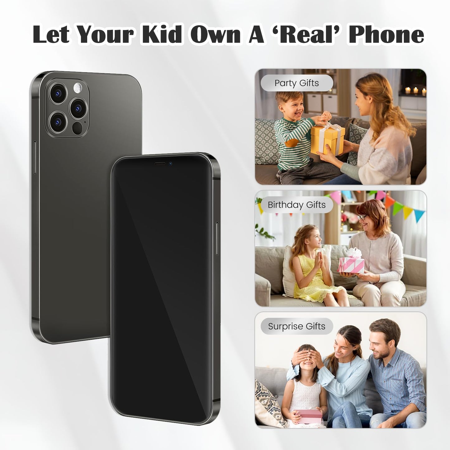 Mearar Non-Working Replica 1:1 Phone Dummy Display for Phone 12 Pro / 12 Pro Max – Grey, 6.1in