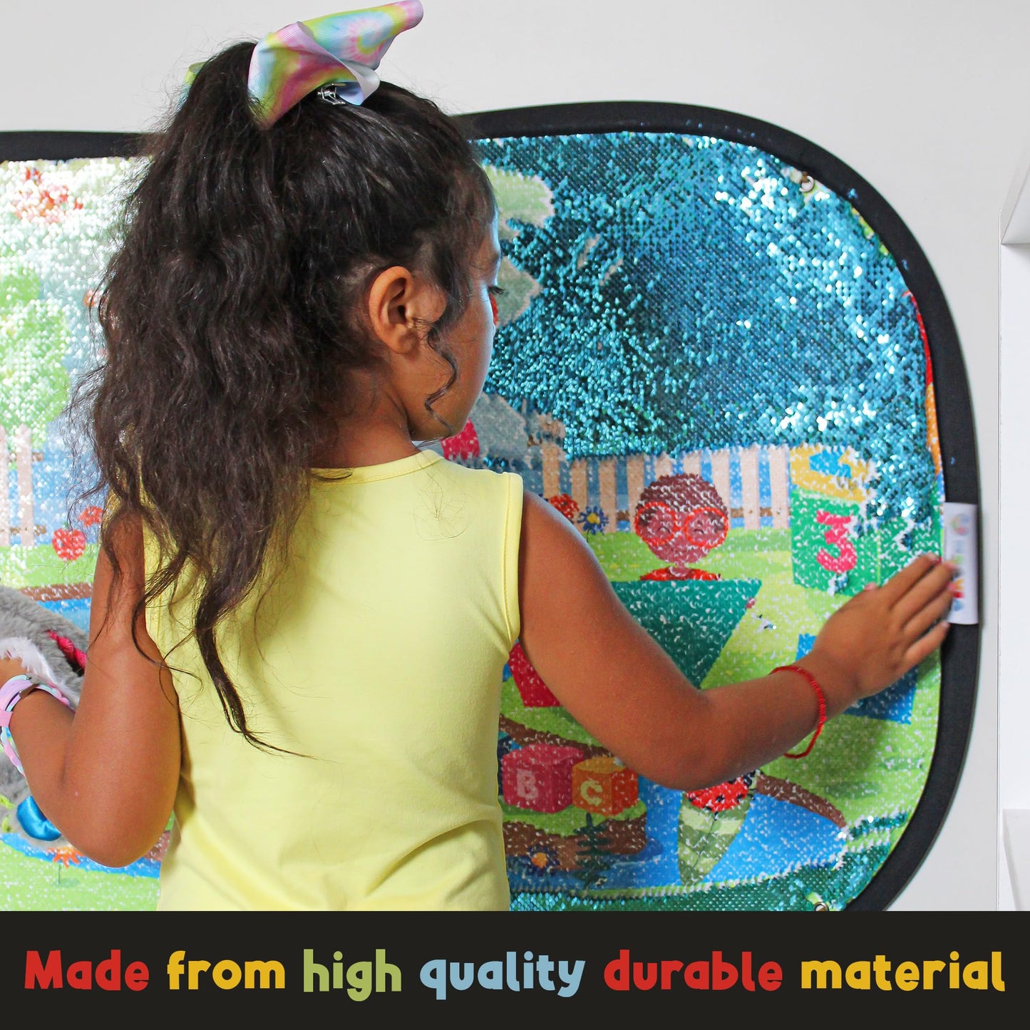 Meavia Giant Reversible Sequins Wall Toy – 40x27-Inch Sensory Discovery Panel