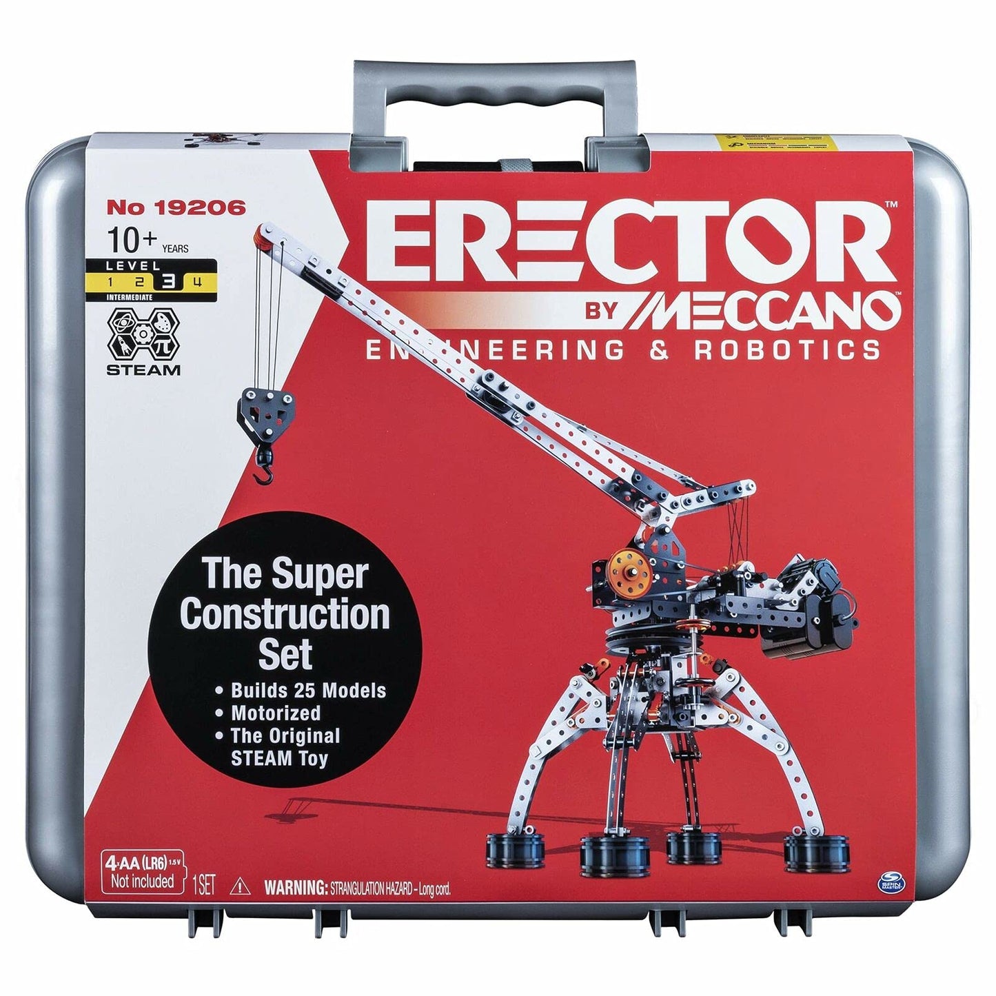 MECCANO Erector Super Construction 25-in-1 Motorized Building Set — 638 Parts