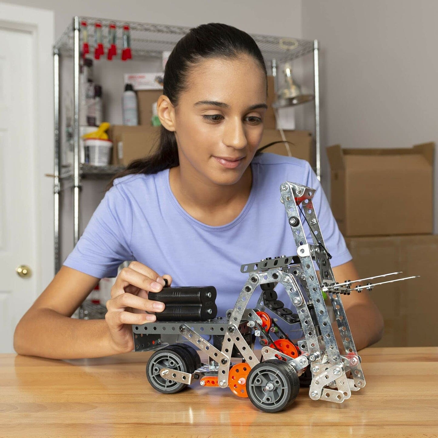 MECCANO Erector Super Construction 25-in-1 Motorized Building Set — 638 Parts