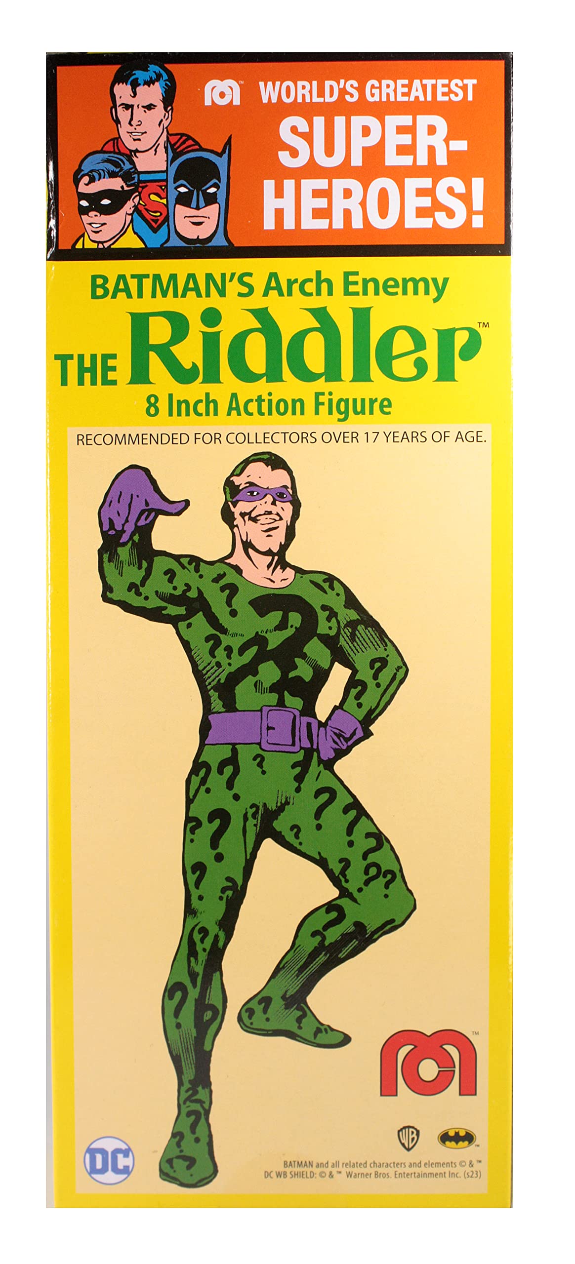 Mego DC Riddler 50th Anniversary 8-Inch Action Figure | Retro WGSH Collectible