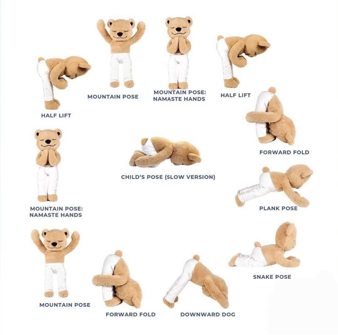 Meddy Teddy The Yoga Bear – Bendable Plush for Kids Yoga & Family Time